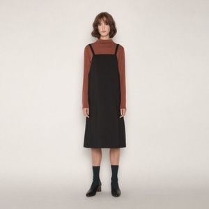 Oak + Fort Minimalist Black Dress 1577